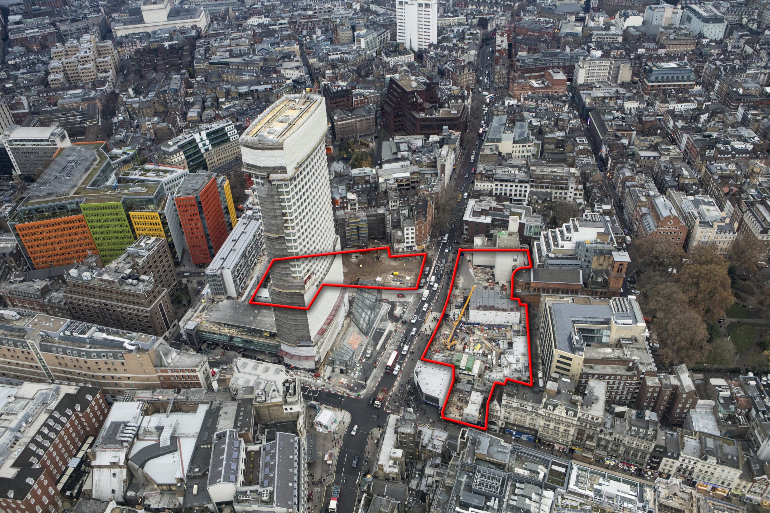 Image of Tottenham Court Rd Crossrail Project